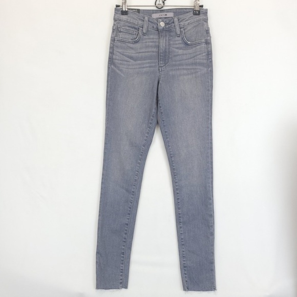 JOE'S Jeans High Rise Curvy Skinny Ankle Frayed Pants Women 23 Gray Casual Chic